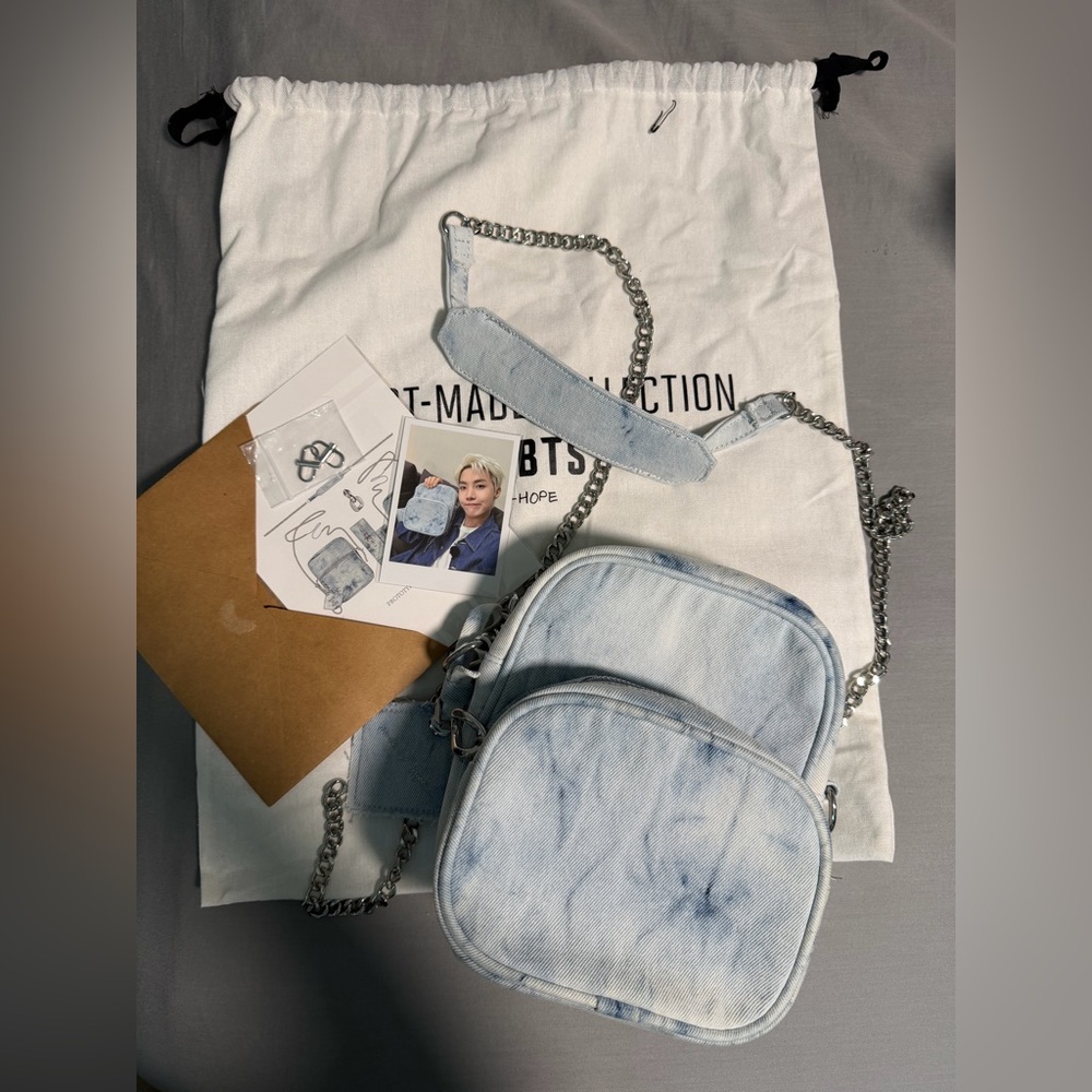 BTS J-Hope Side by Side Mini Denim Crossbody Bag